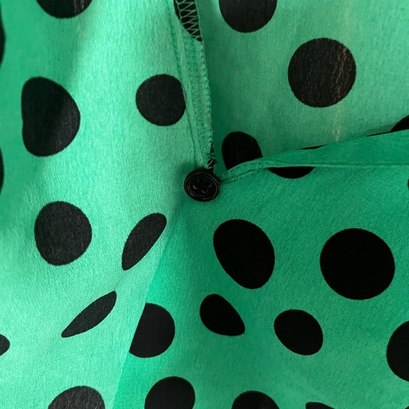 Zara Polka Dot Wrap Blouse - Picture 4 of 7